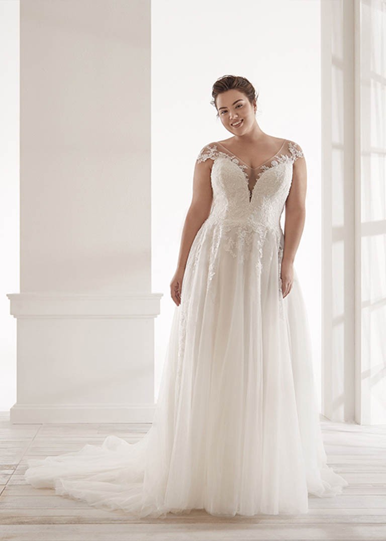 Vestidos de novia CVA20141 - WHITE ONE PLUS