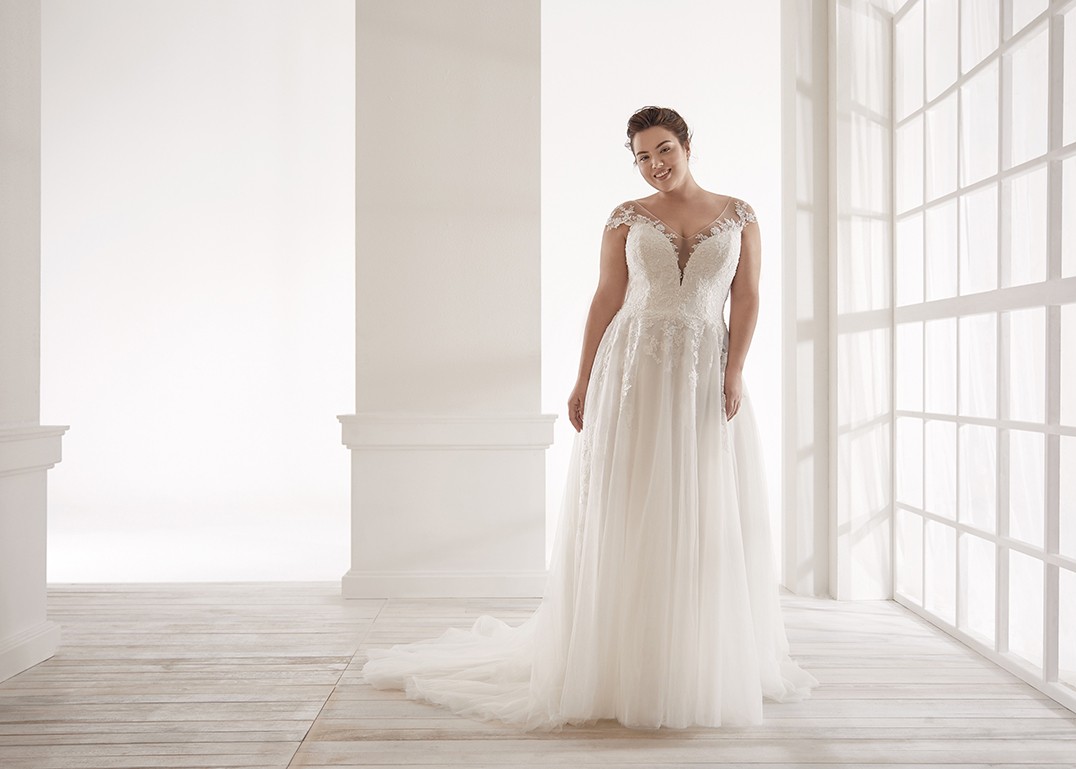 Vestidos de novia CVA20141 - WHITE ONE PLUS