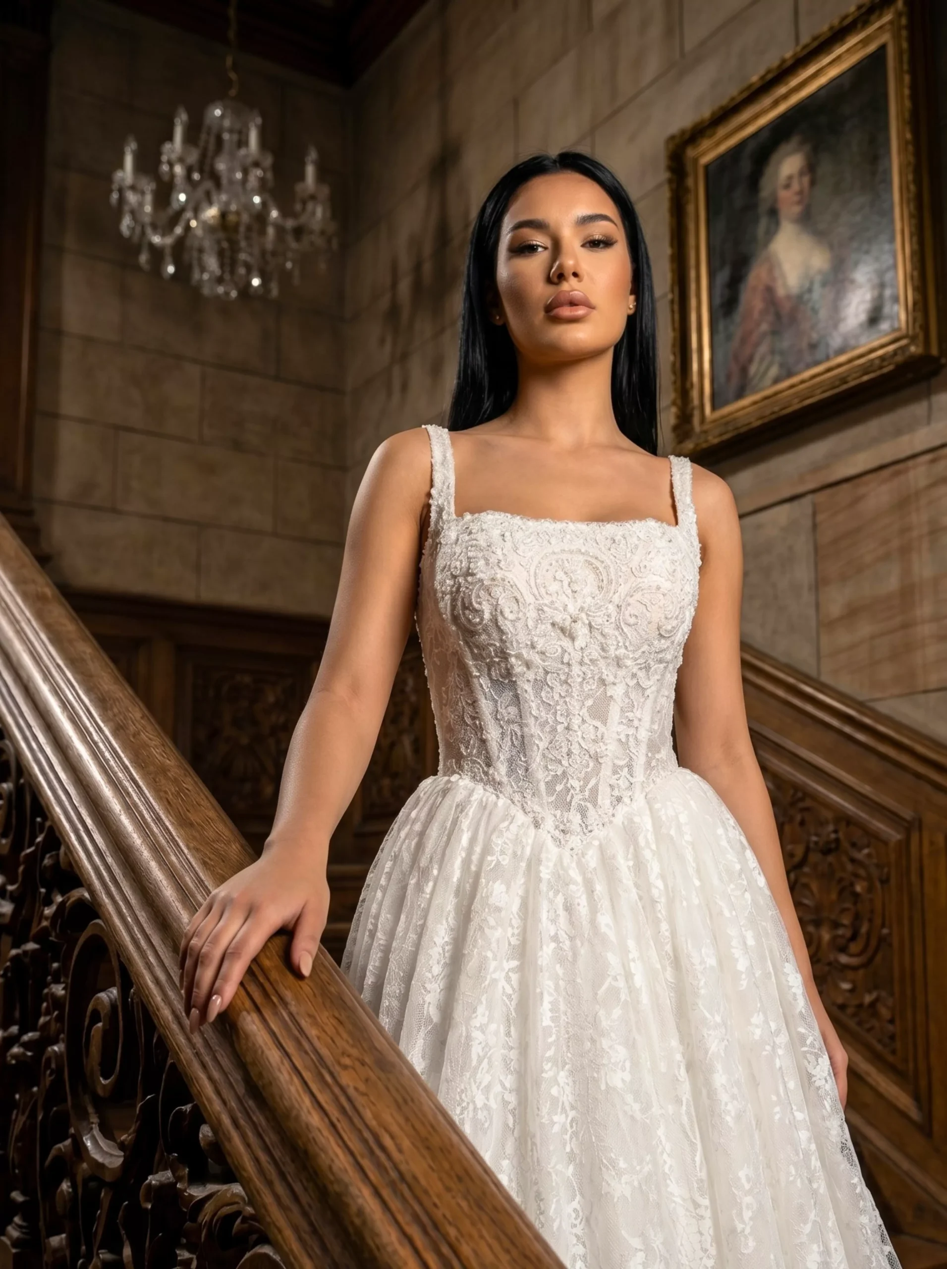 vestido-novia-rocio-sedkacouture-encaje-escoterecto-espaldarecta-detalle-sedkanovias