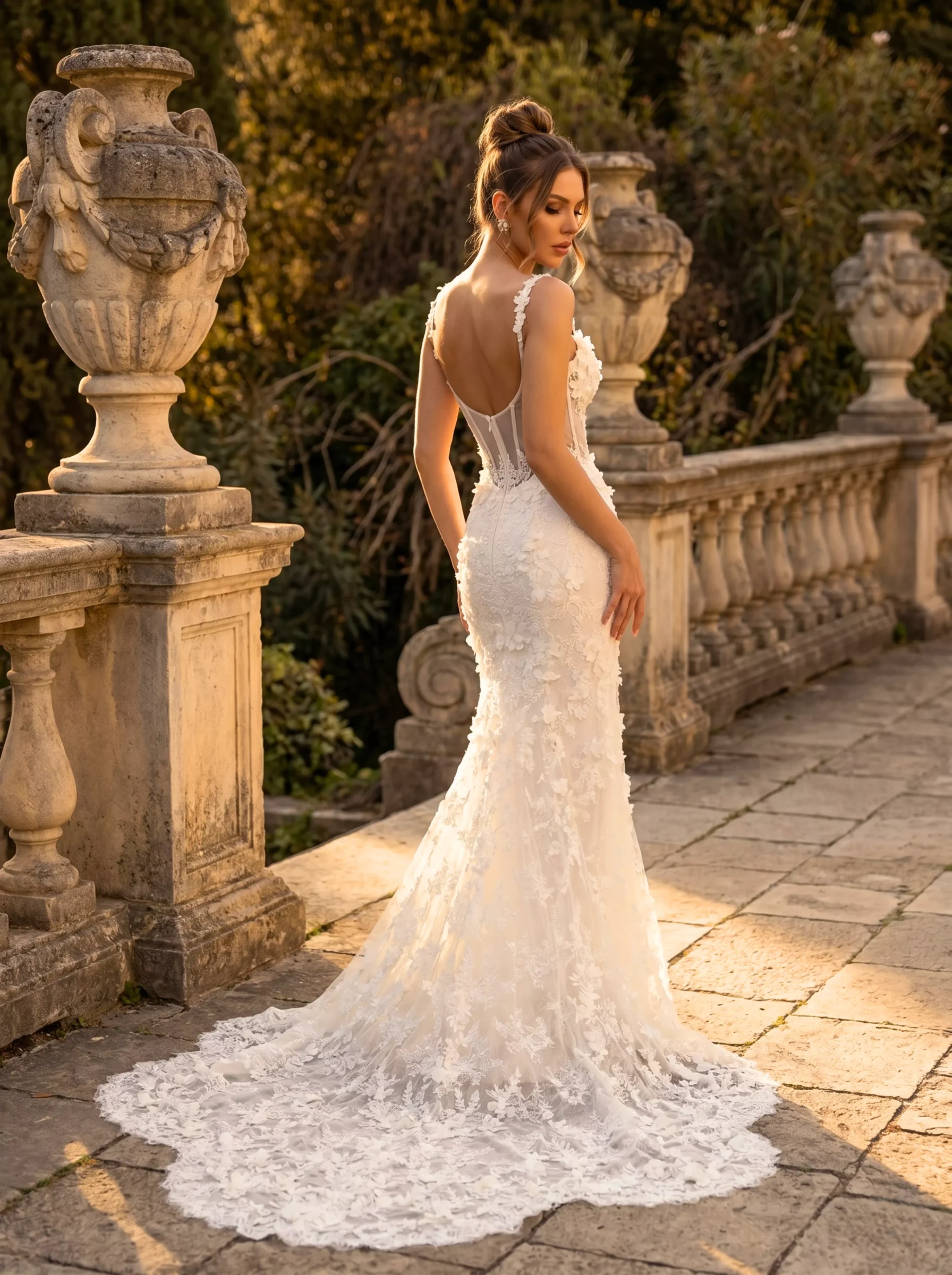 vestido-novia-sirena-sedkacouture-encaje-escotecorazón-espaldaenu-sedkanovias